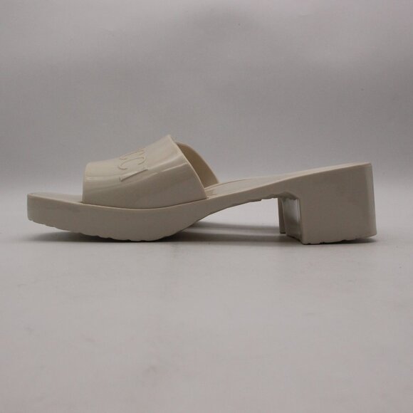 Gucci Platform 20/60mm Women's Size EU 41 Rubber Slide Sandals White Italy - Picture 4 of 11